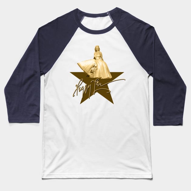 Peggy Lee - Signature Baseball T-Shirt by PLAYDIGITAL2020